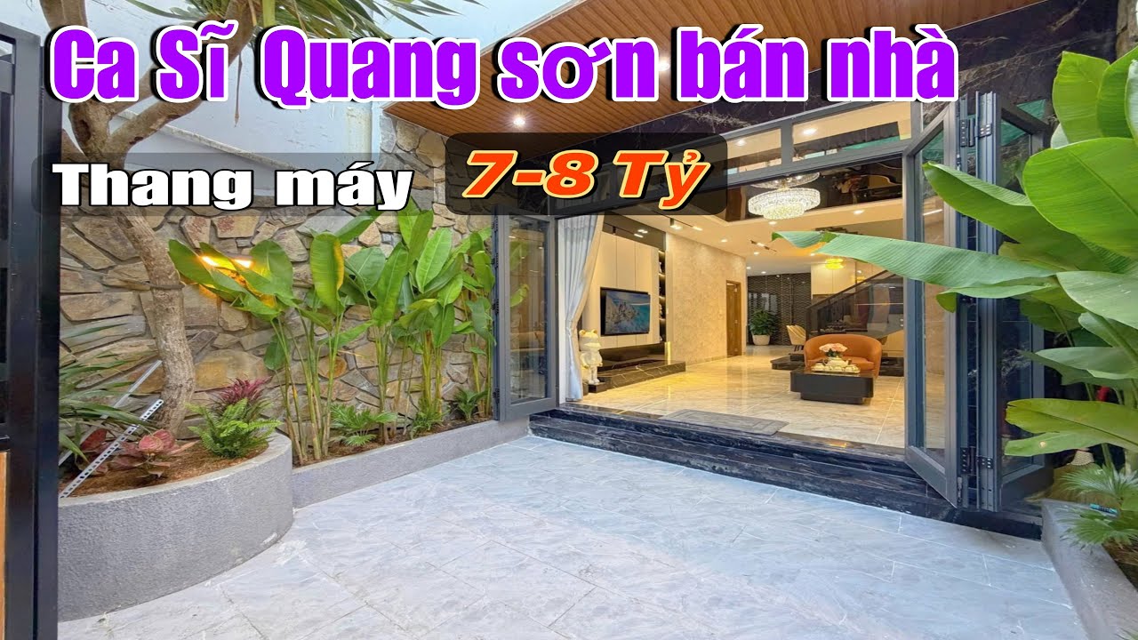 Cận Tết Ca Sĩ Quang Sơn bán gấp căn nhà Thang Máy có Sân Vườn cuối Thống Nhất gần Cầu Bến Phân