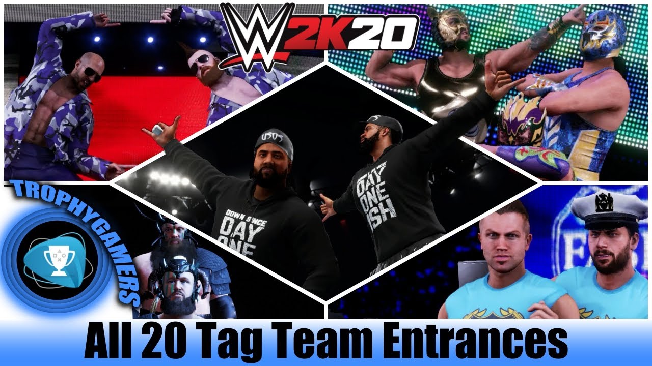 WWE 2K20 All 20 Tag Team Entrances