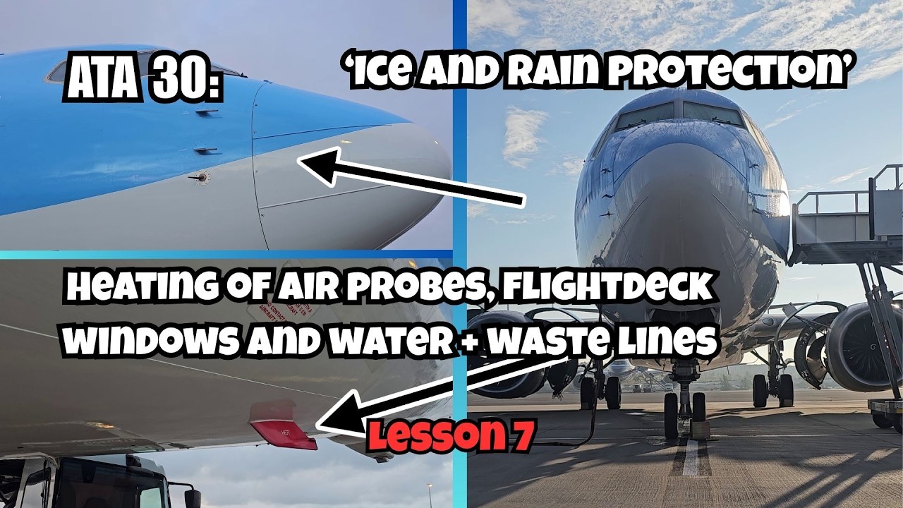 ATA 30: Air Data Probe Heating, Flightdeck Window Heating, Water + Waste line Heating