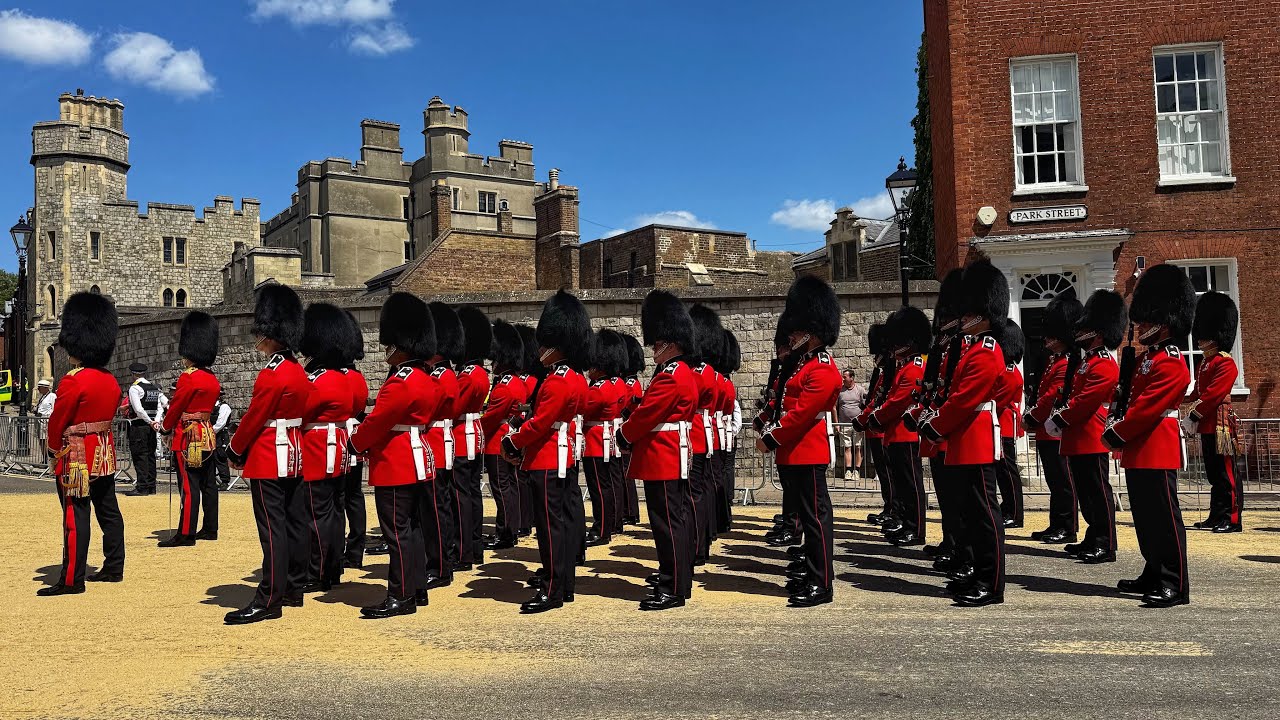 Spectacular Display of British Armed Forces as They March Through the Gates of Windsor Castle 🇬🇧