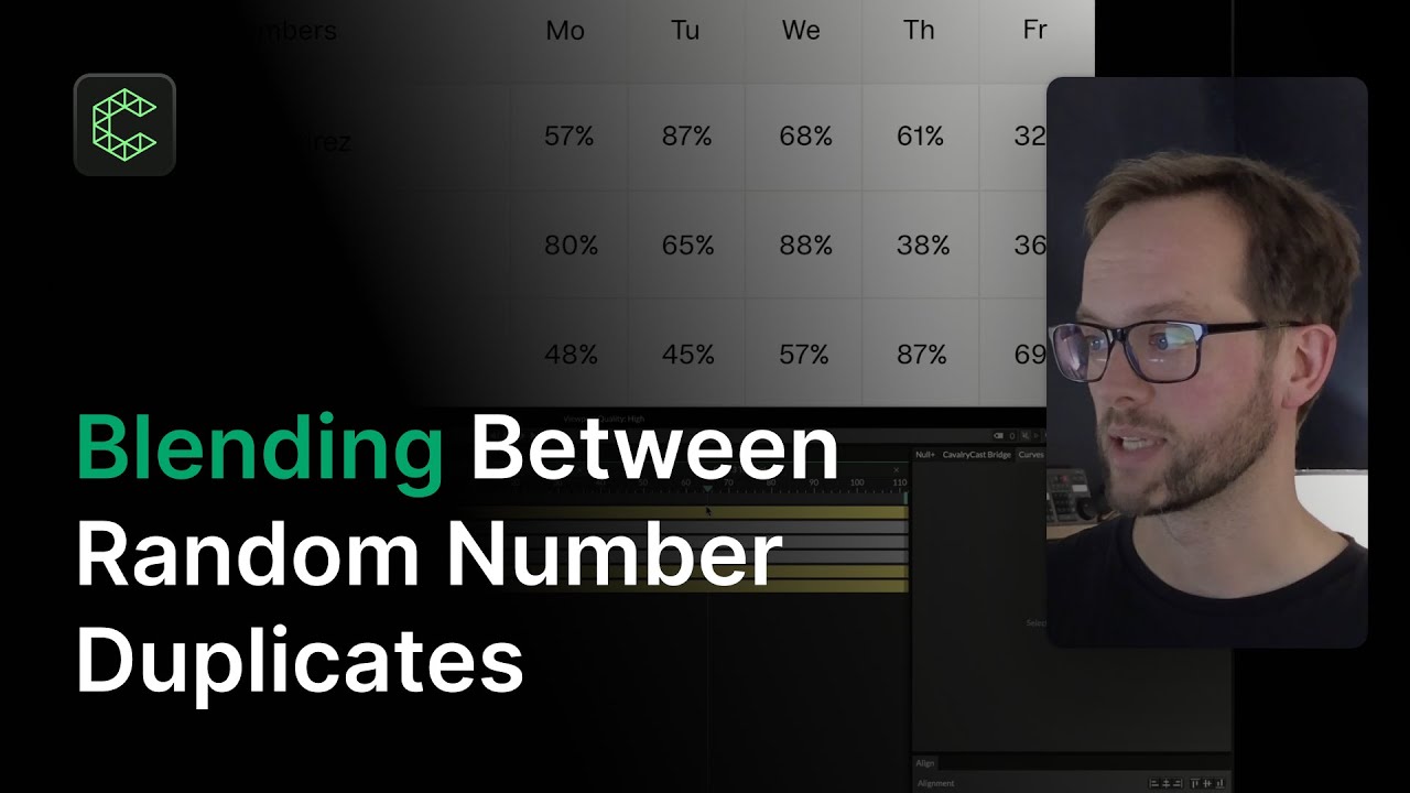 Blending Between Random Number Duplicates in Cavalry | Random Data Cavalry Tutorial