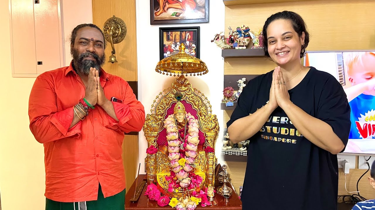 Bigg boss suja, அவர்கள் வீட்டிற்கு அமைத்த, Sai baba, சிம்மாசனம், திருவாட்சி, ​⁠​கீரிடம்,@SuShisFun