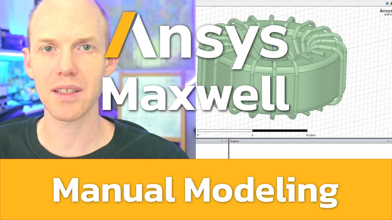 Ansys Maxwell - Intro 4, Manual 3D Transformer Modeling