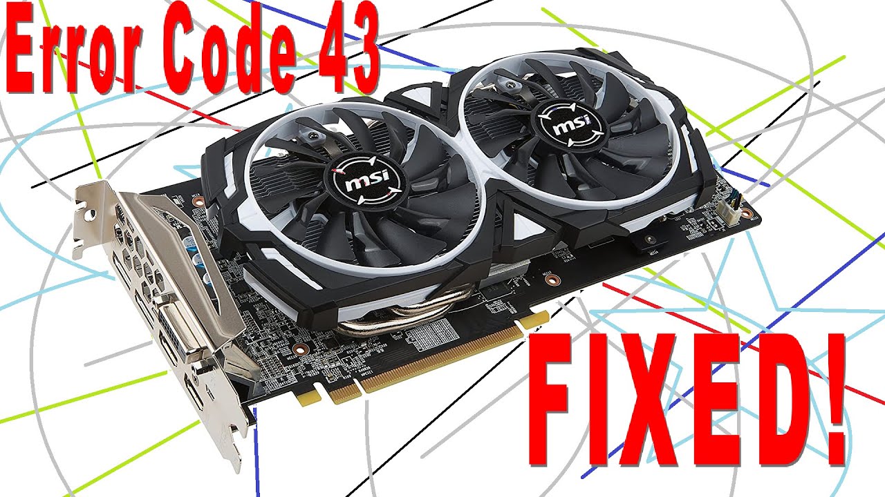 How I FIXED my RX 580 graphics card from the trouble code 43 (gpu error code)