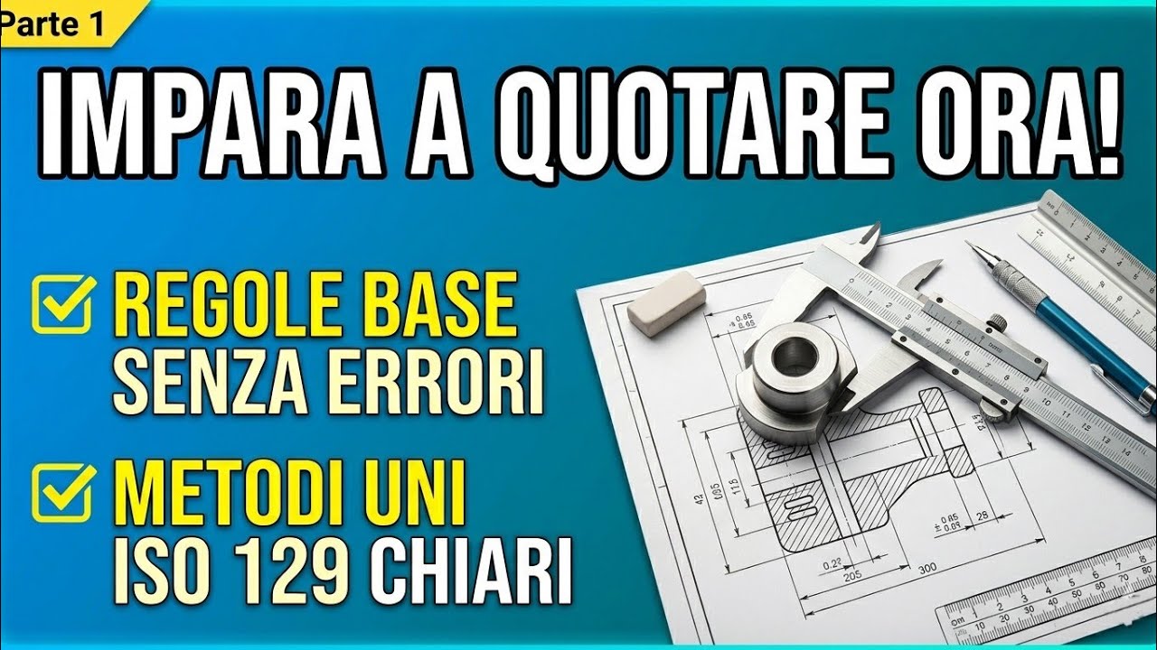 La quotatura 1° parte:Regole Base, Metodi UNI ISO 129 per il Disegno Tecnico Meccanico@meccanicando 