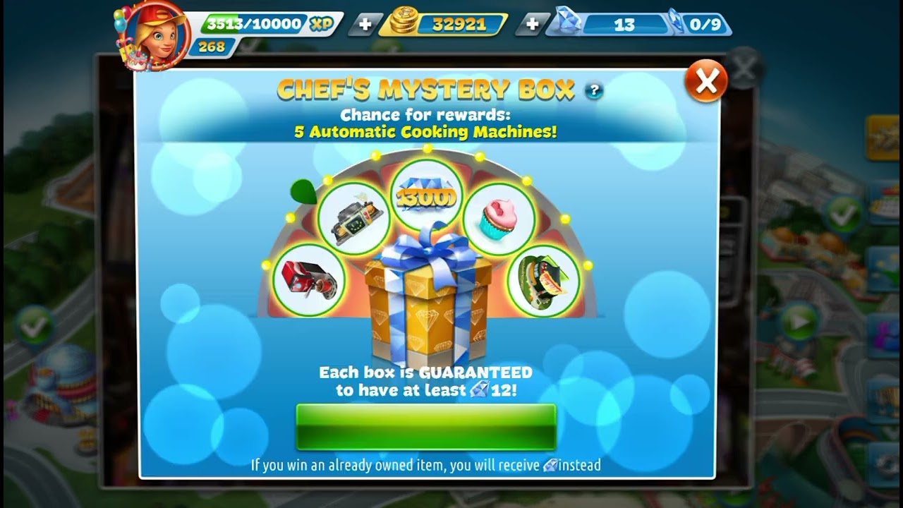 Cooking Fever - Casino Gift🎁🎁 Gems & Restaurant
