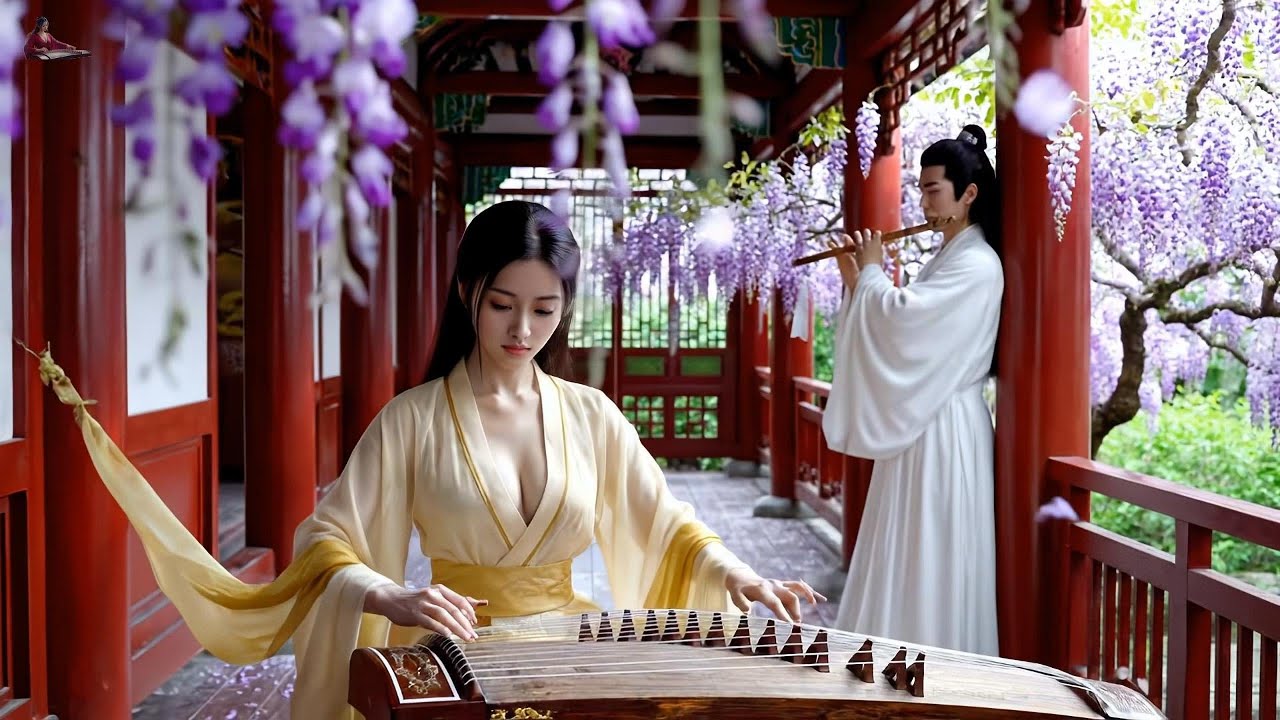 Stop Thinking & Sleep Instantly 💜 Romantic Music for Soul Healing (Guzheng & Flute)