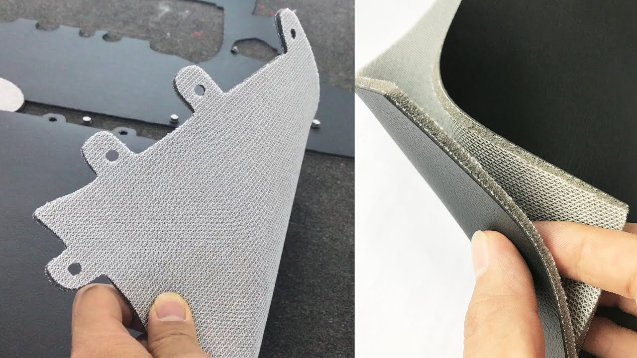 Scrim Foam Backed Faux Leather Cutting Machine