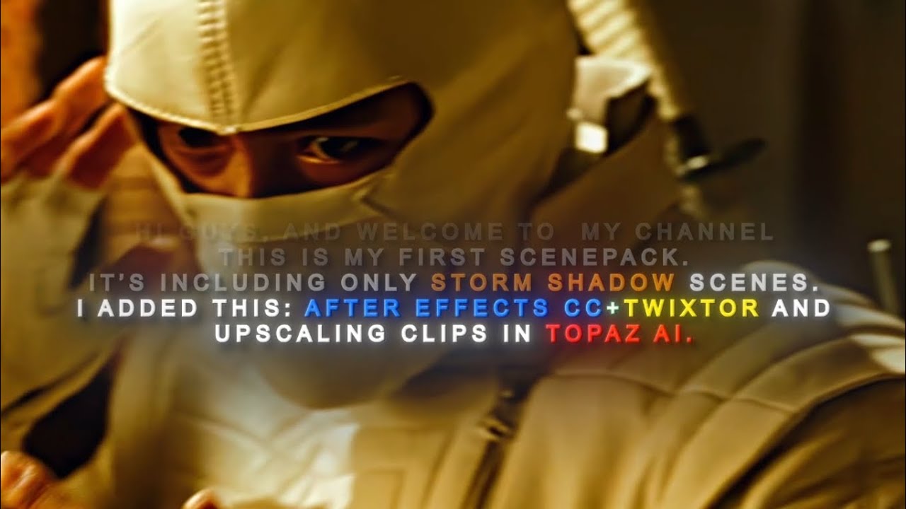 STORM SHADOW | G.I.JOE: RETALIATION | 1080p60FPS, AFTER EFFECTS CC+TWIXTOR & TOPAZ upscaling Clips