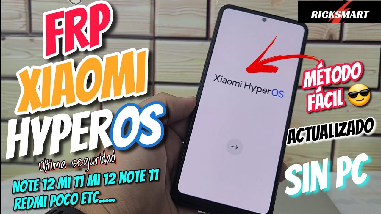 ✅ FRP Como Eliminar cuenta Google Xiaomi HyperOS android 14 Note 12 mi 11 10 redmi | Bypass
