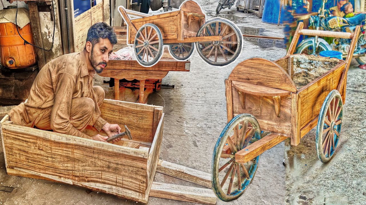 See How Wooden Hand Cart are Made || interesting Project of Corn🌽 Wodden Hand Cart Making