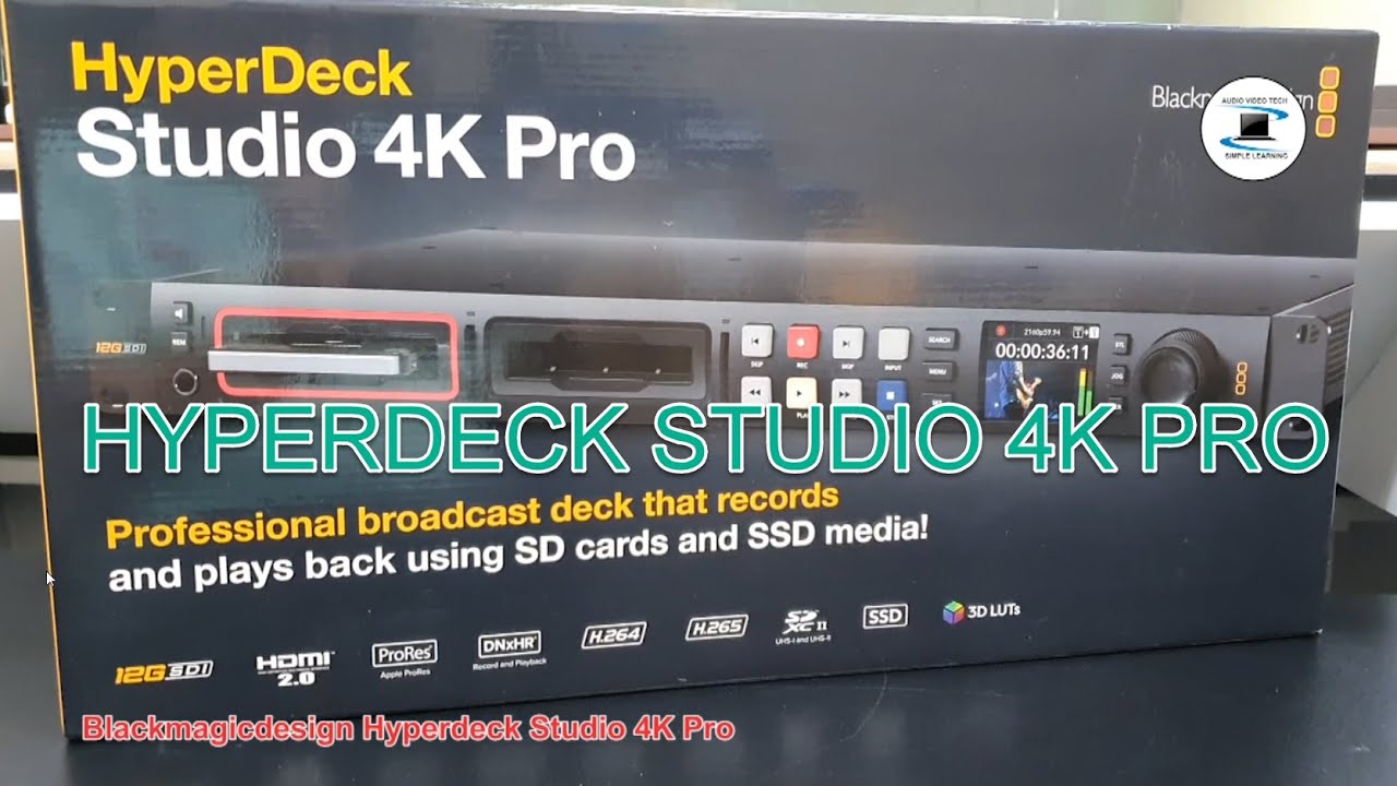 Blackmagicdesign Hyperdeck Studio 4K Pro: распаковка и обзор.