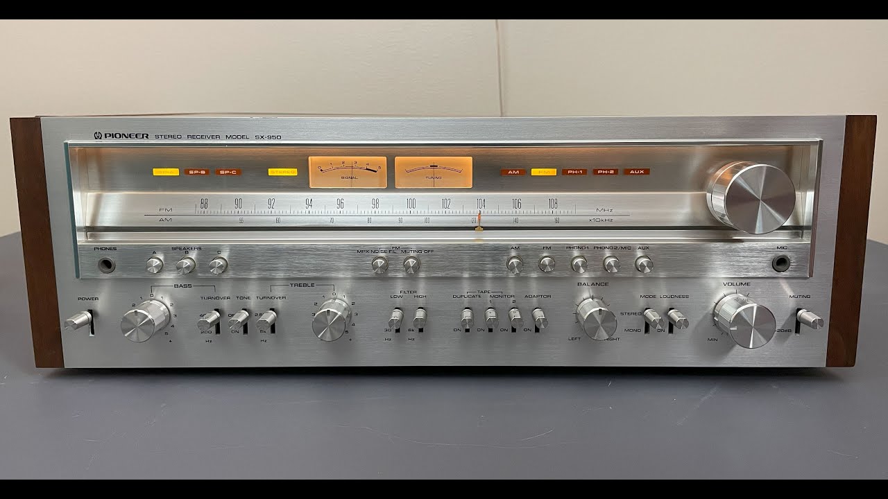 Pioneer SX-950 Vintage Receiver - Demo video after repair & restoration
