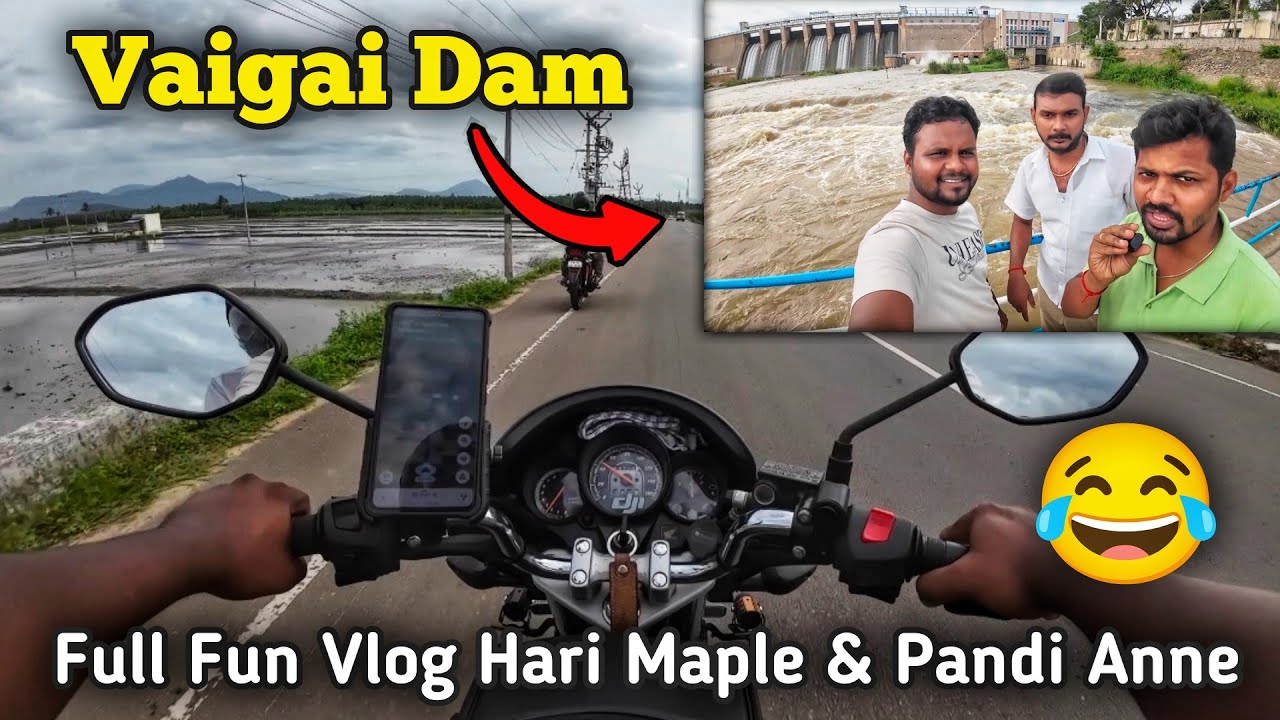 😍 தேனி வைகை அணை Shutter Open 🌊 | Fun Vlog | Unicorn 160 Motovlogging | UTR Squad 🖐️