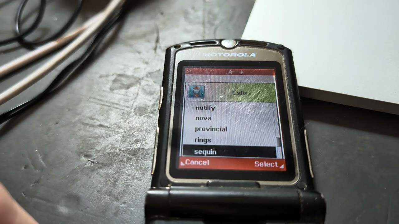 Motorola RAZR V3m ringtones (non glitched nova)