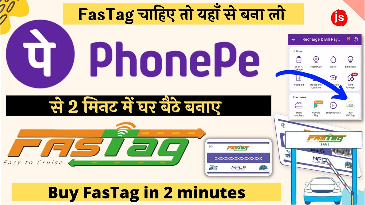 FASTag Registration Process - How to make FASTag from PhonePe | How to Apply FASTag Online | PhonePe