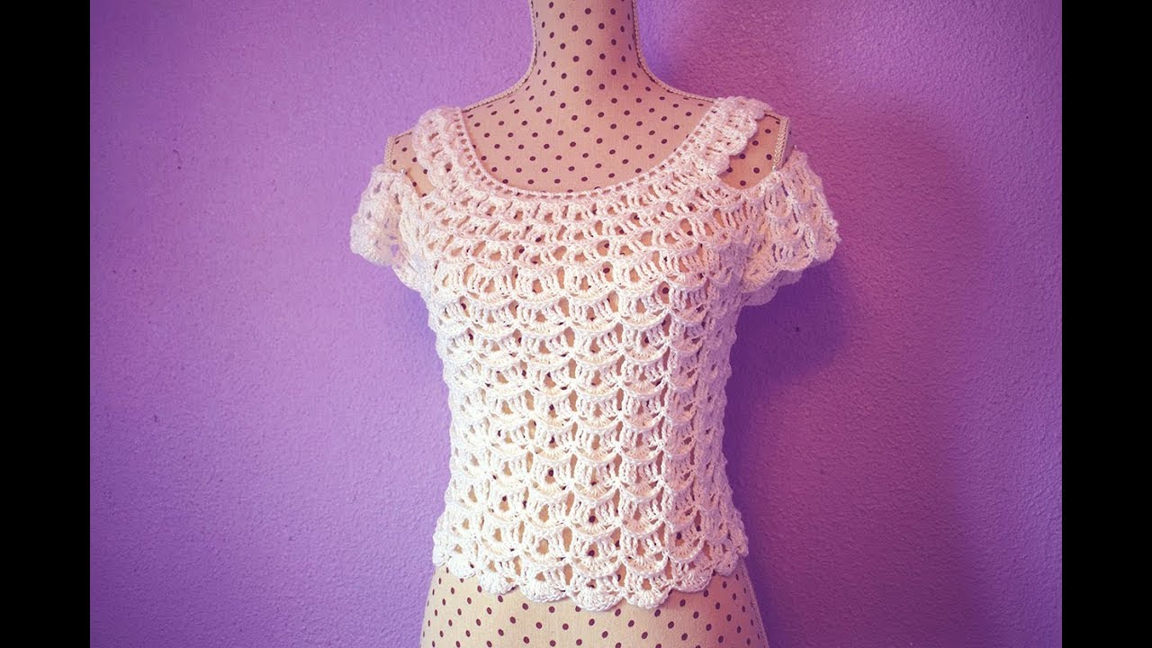 Blusa  de mujer a crochet muy fácil y rápido Majovel crochet