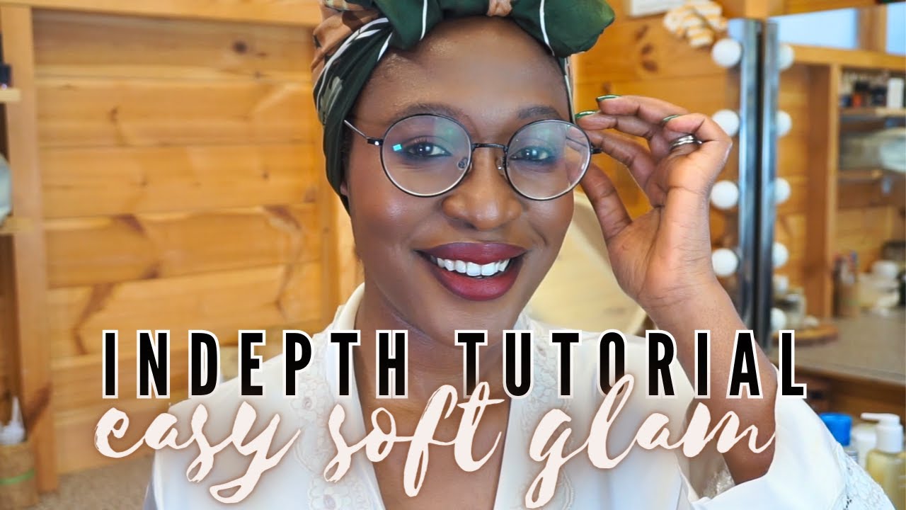 In-depth Makeup Tutorial for a Easy Glam Look | Dark Skin Makeup