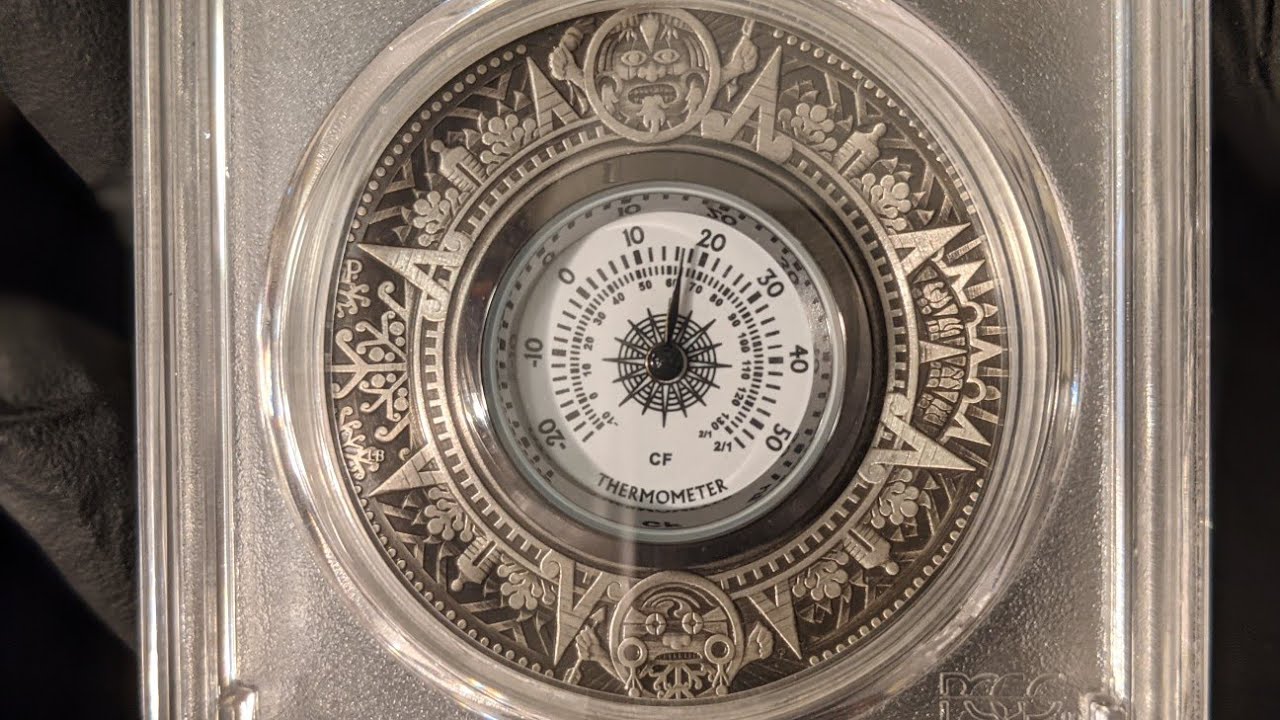 Coin Review - 2018 Tuvalu 2 oz  high relief Thermometer silver coin