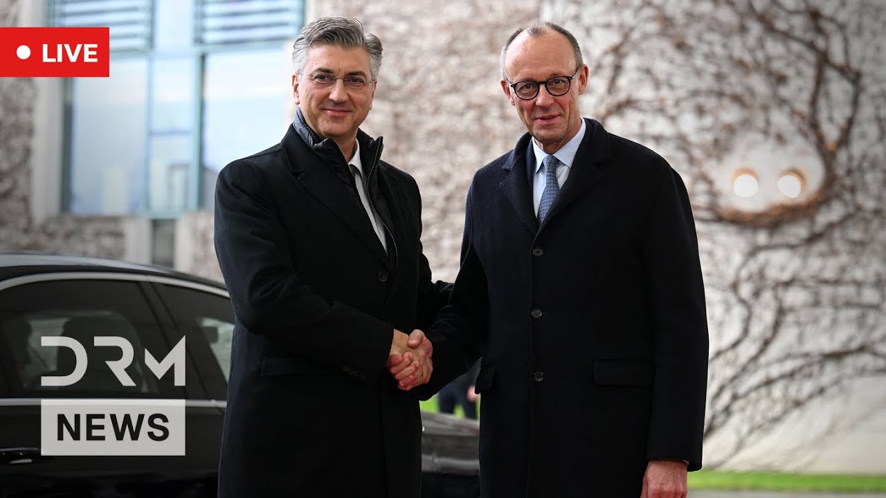 LIVE: Prime Merz and Plenkovic Hold Joint Press Conference in Berlin | DRM News | AC1F
