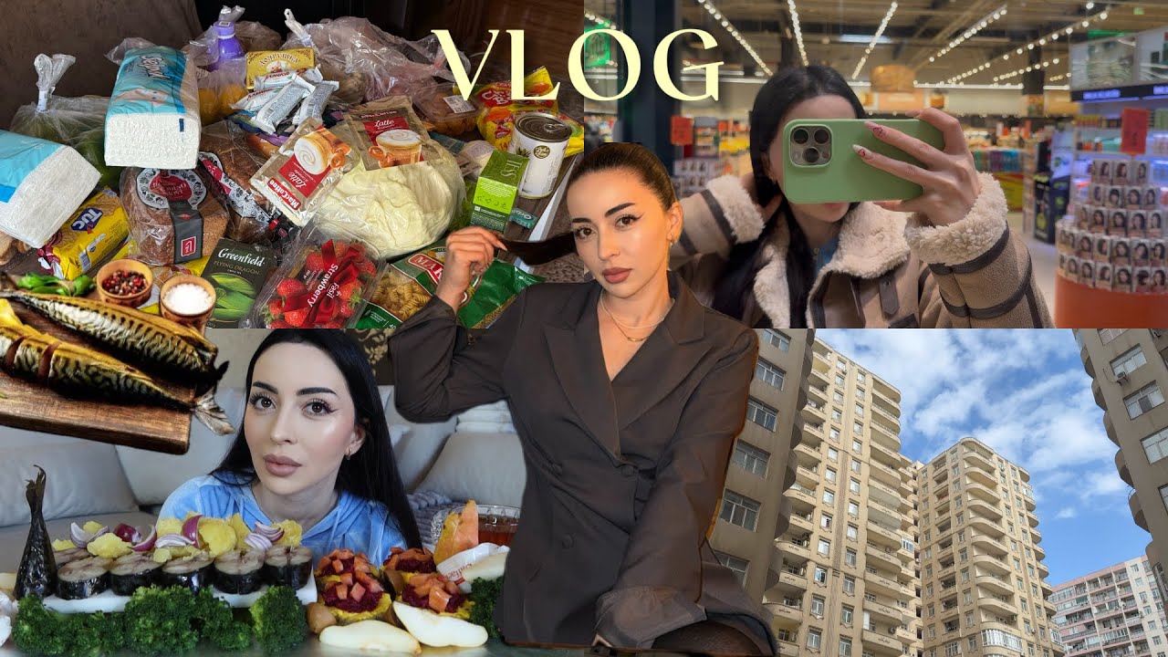 MARKET ALIŞ VERİŞ 🩵 Mama mənən inciyir 🥹 Hər gün VLOG 🩵 Ayka 14