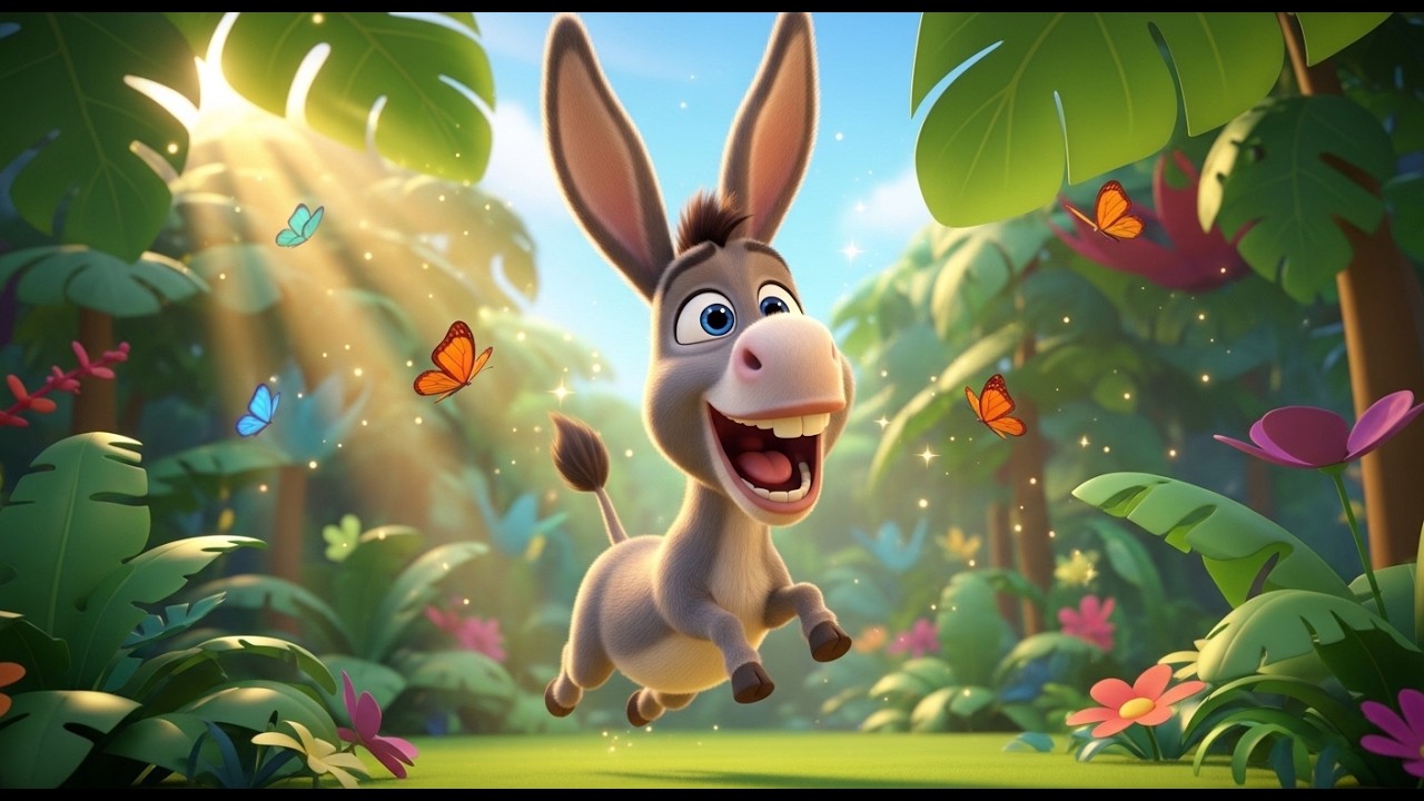 El Burrito Baila en la Jungla | Canción Infantil Divertida 🐴🌴