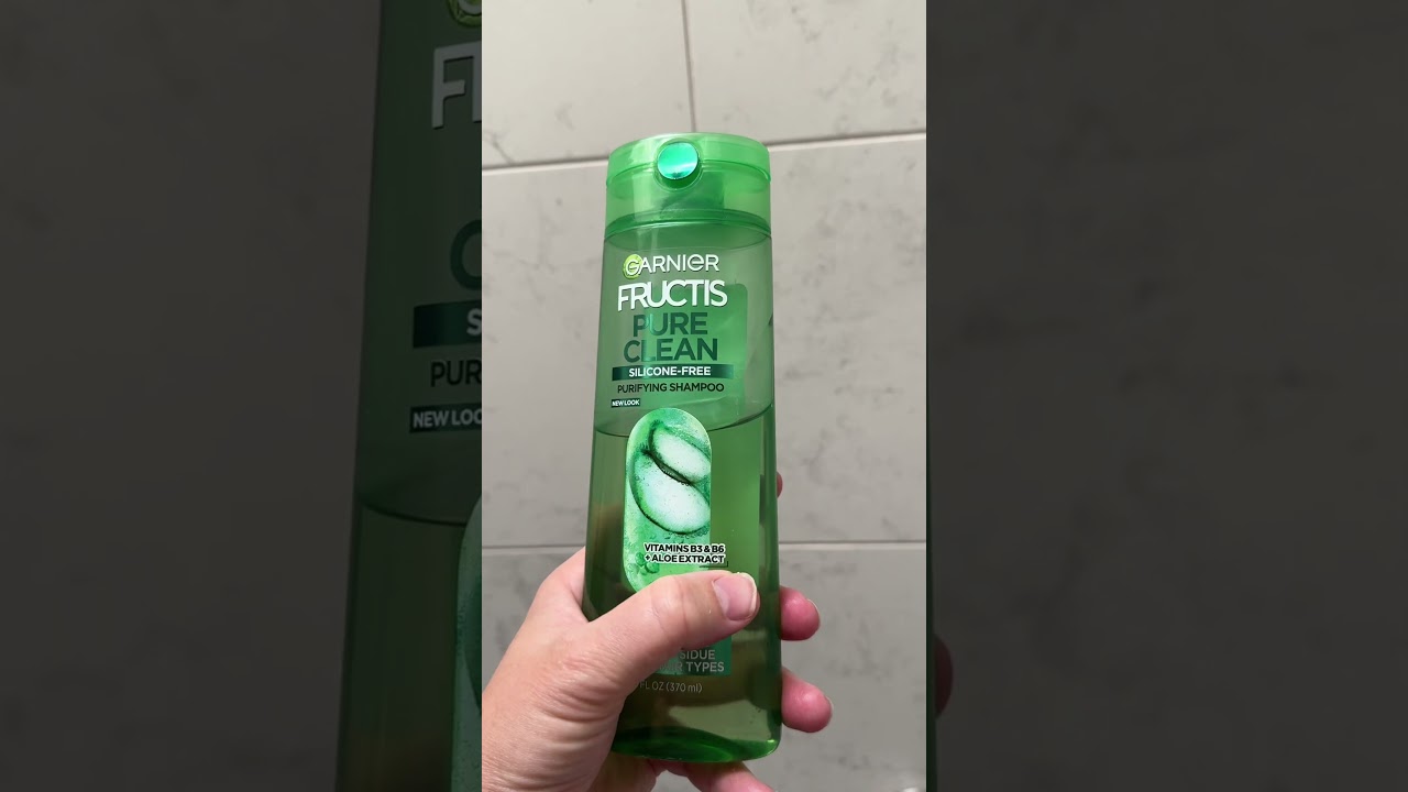 Garnier Fructis Pure and Clean Shampoo Purifying No Silicon #shampoo #garnierfructis #haircare