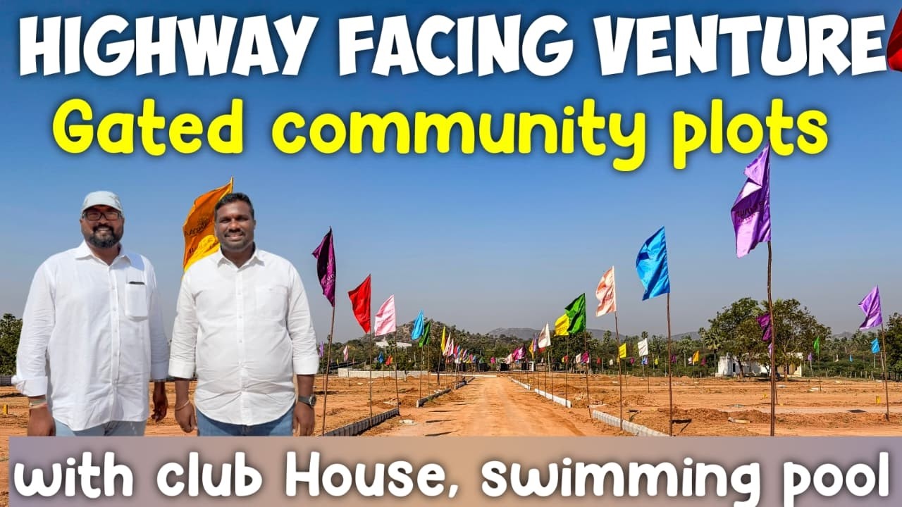 HIGHWAY FACING Gated Community plots | Low Cost DTCP PLOTS For Sale | fourth city plots | open plots