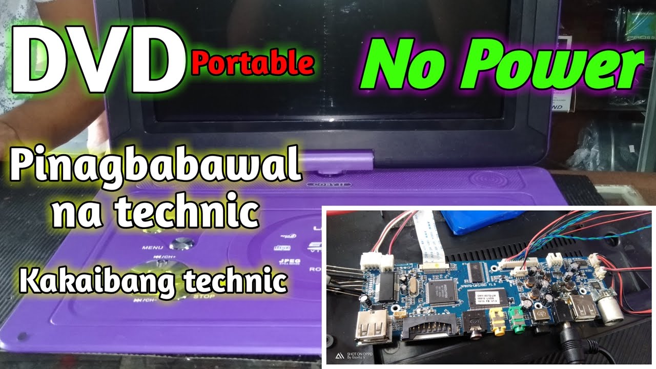 DVD portable no power | no choice na tayo | ginamitan ko na ng pinagbabawal na technic