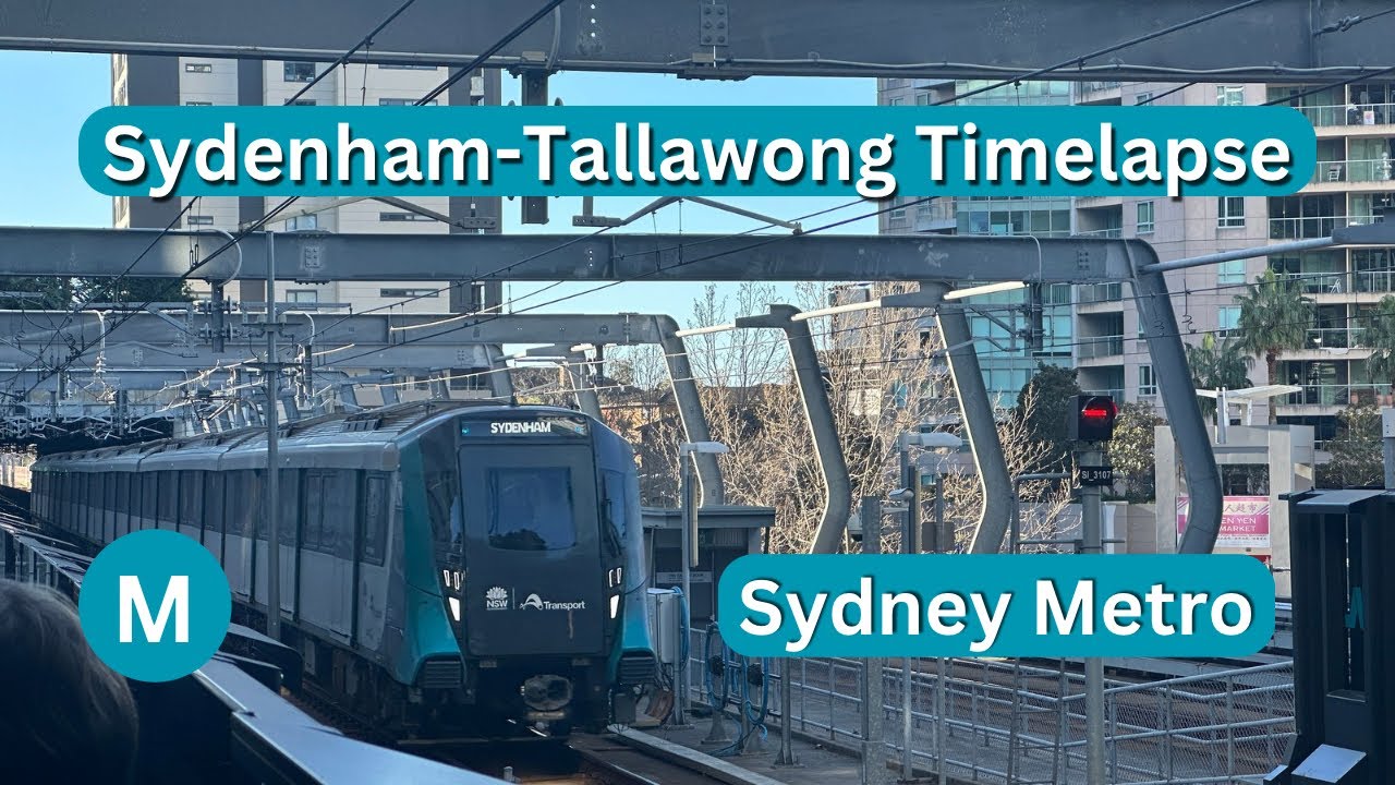 Sydney Metro Sydenham-Tallawong in 4 minutes!