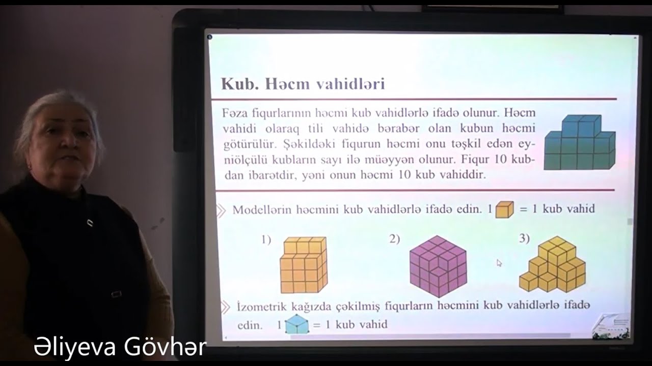 Kub Həcm vahidləri - (5 ci sinif)