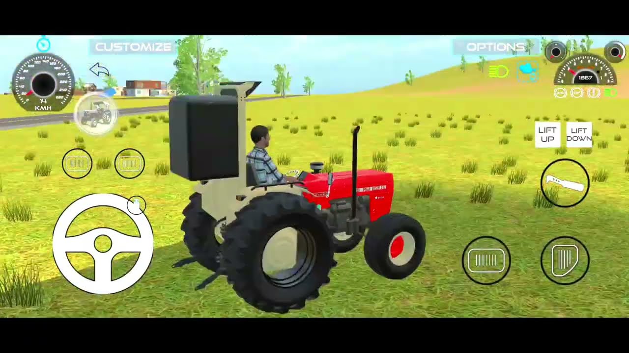 Mahindra tractor driving off road mountains area || Tractor Simulator 3D gaming|| #tractor #gaming 
