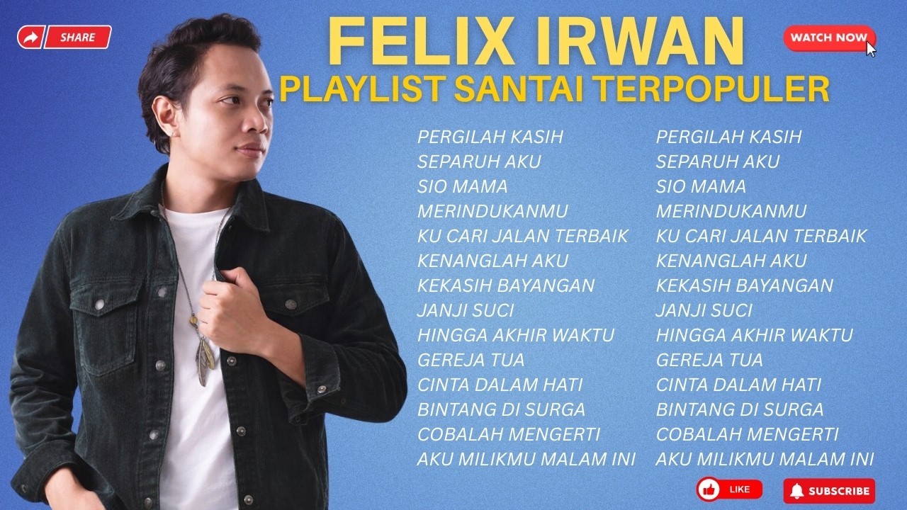 Felix Irawan Full Album Terbaik 🎸 Lagu Galau Akustik Indonesia Paling Bikin Baper