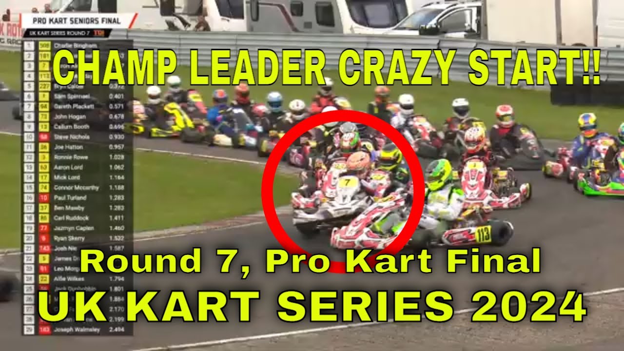 DRAMATIC START AND FINISH!! UK Kart Series 2024 Rd 7, Clay Pigeon: Honda R200 and Tyro Mini Final