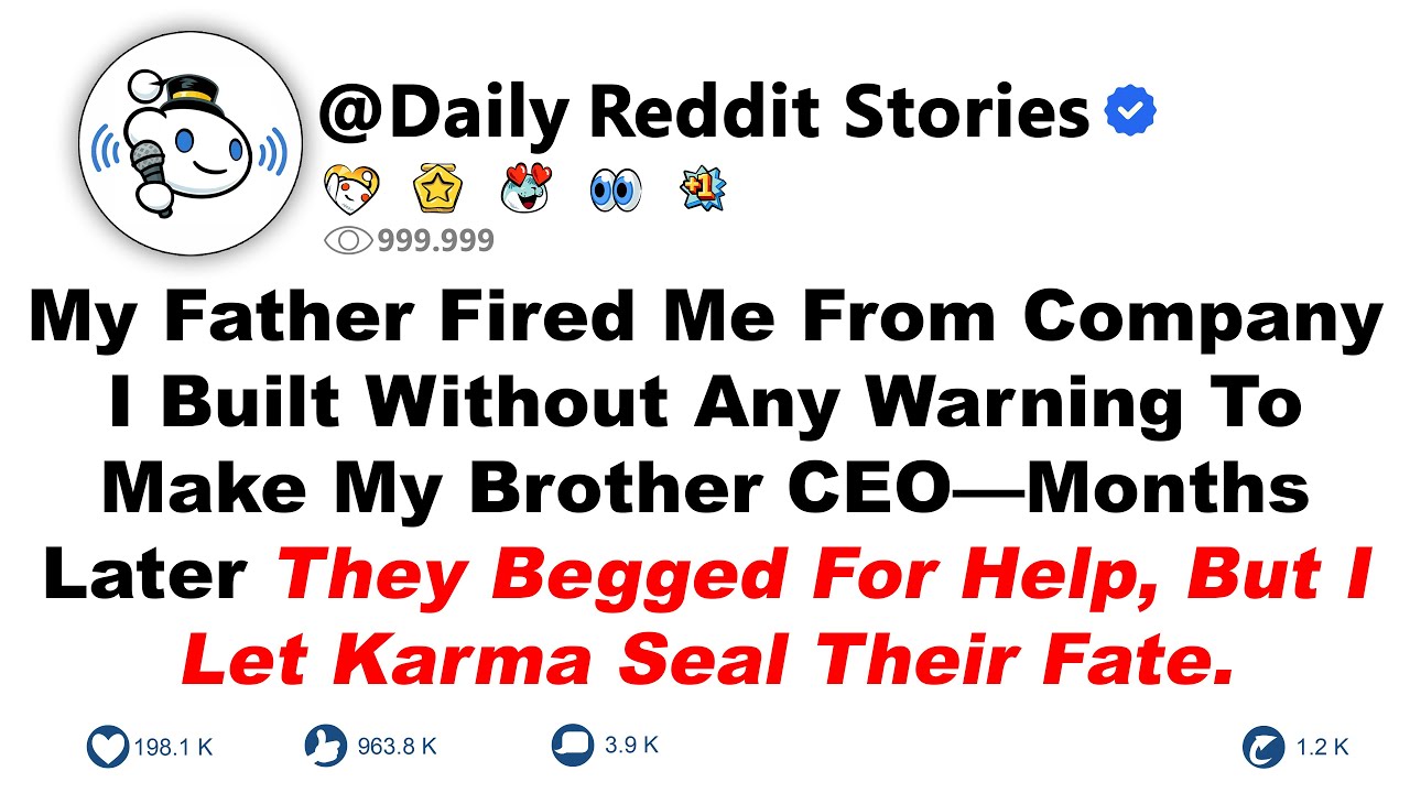 My Father Fired Me From Company I Built Without Any Warning To Make My Brother CEO—Months Later They