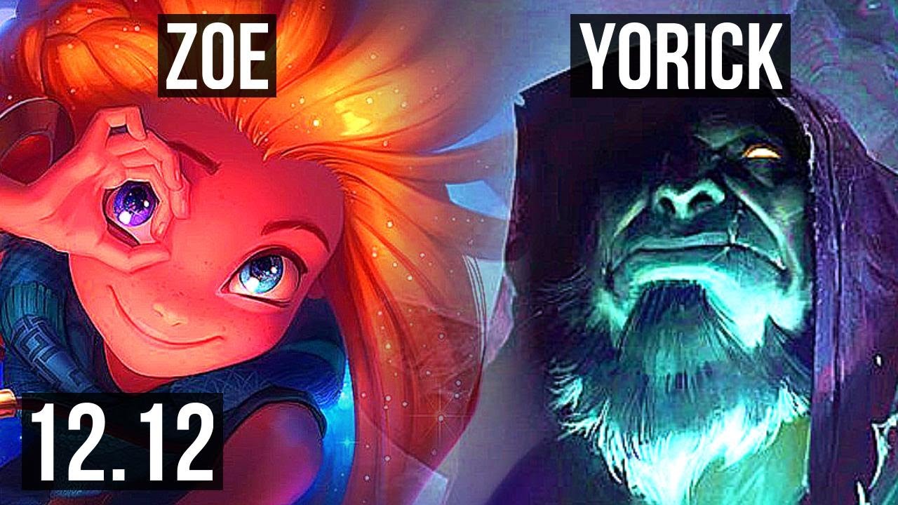 ZOE vs YORICK (TOP) | 2.1M mastery, 1300+ games, 7/3/14 | NA Master | 12.12