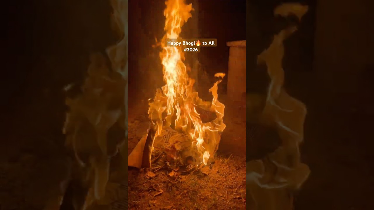 Bhogi Bonfire Madness 🔥🤯 | Festival Vibes On! 