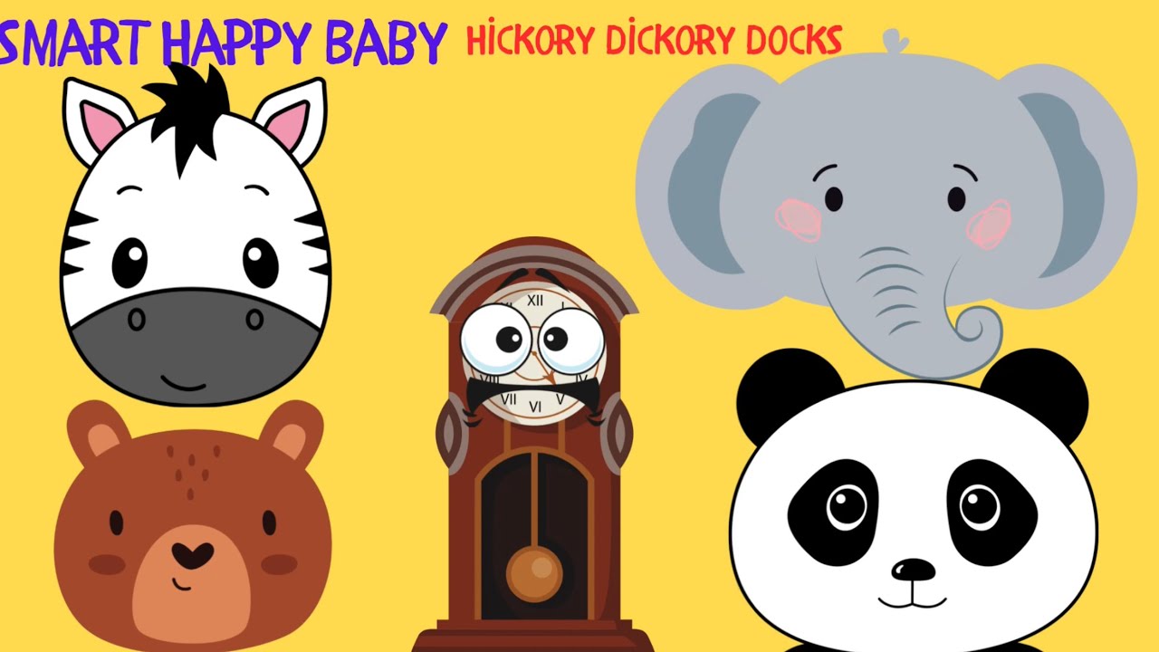 Smart Happy Baby | Ten Minutes Hickory Dickory Dock | 10 Minutes Hickory Dickory Dock | Kids Song