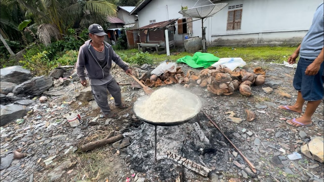 Suasana kampung ditepian laut jawai sambas kalbar