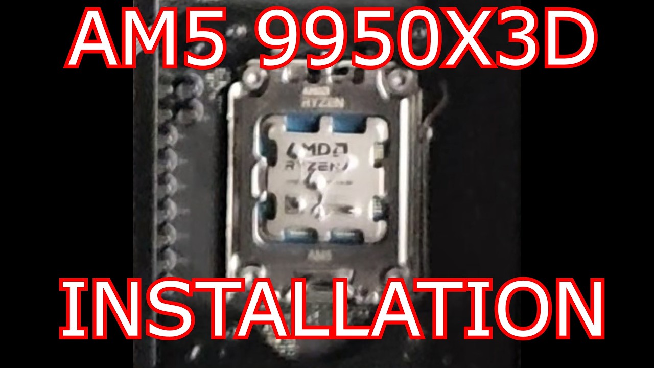How to Install/Swap any AM5 CPU (9800X3D/9950X3D)
