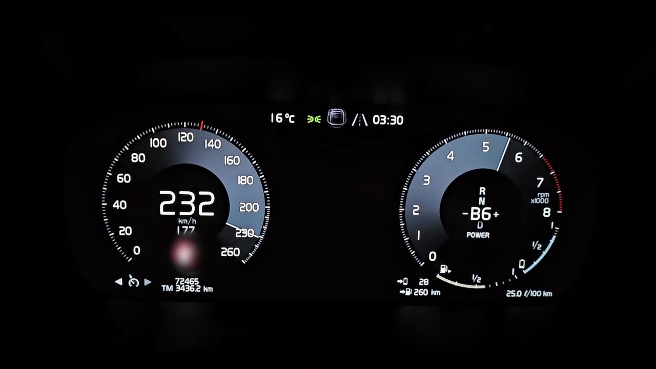 2019 Volvo V60 T8 Acceleration 0-250km/h