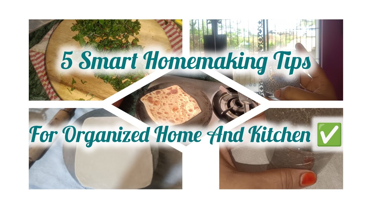 5 Smart Homemaking Tips For Organized Home And Kitchen ✅