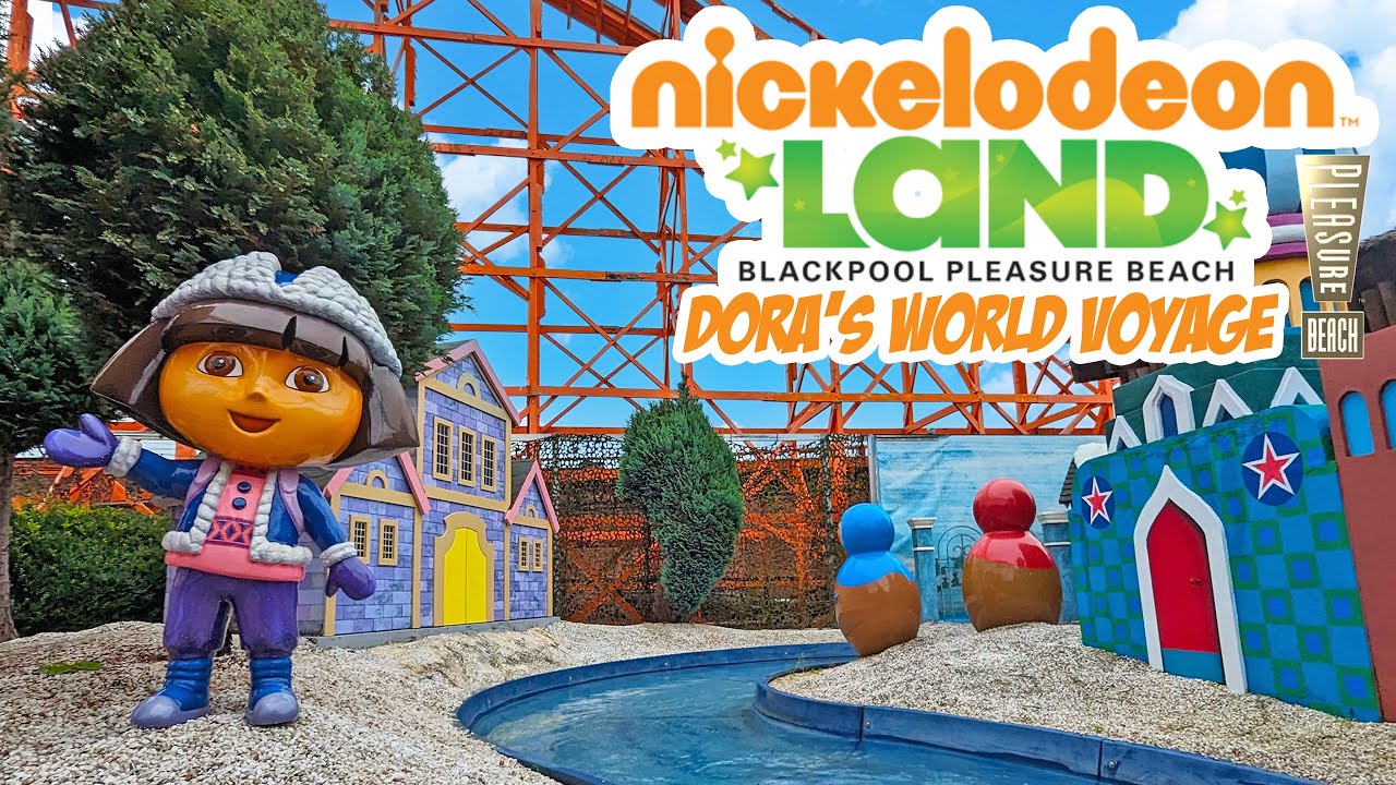 Dora's World Voyage in Nickelodeon Land at Blackpool Pleasure Beach (Sept 2023) [4K]