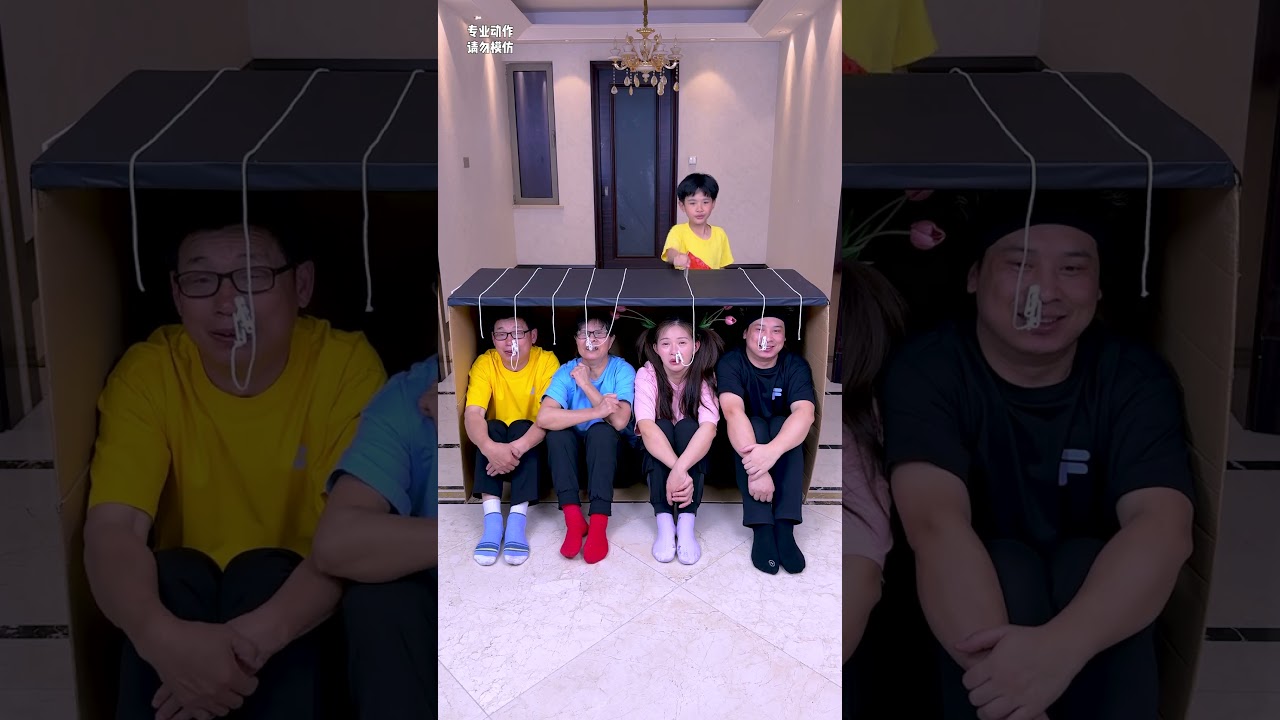 Rope Pulling Challenge, Hahaha So Funny ~ #Funnyfamily#Partygames#Shorts#Challenge