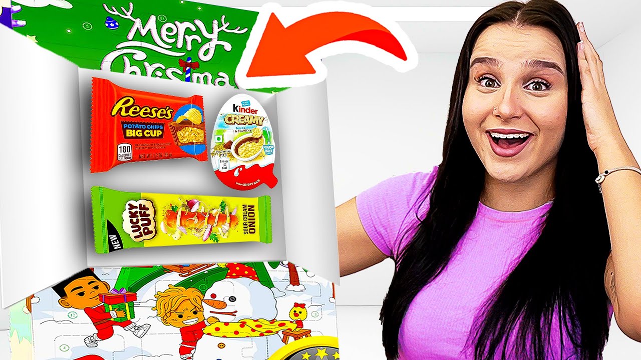 Viralen XXL Süßigkeiten Adventskalender 🤫🍭 von TikTok testen ! - Celina