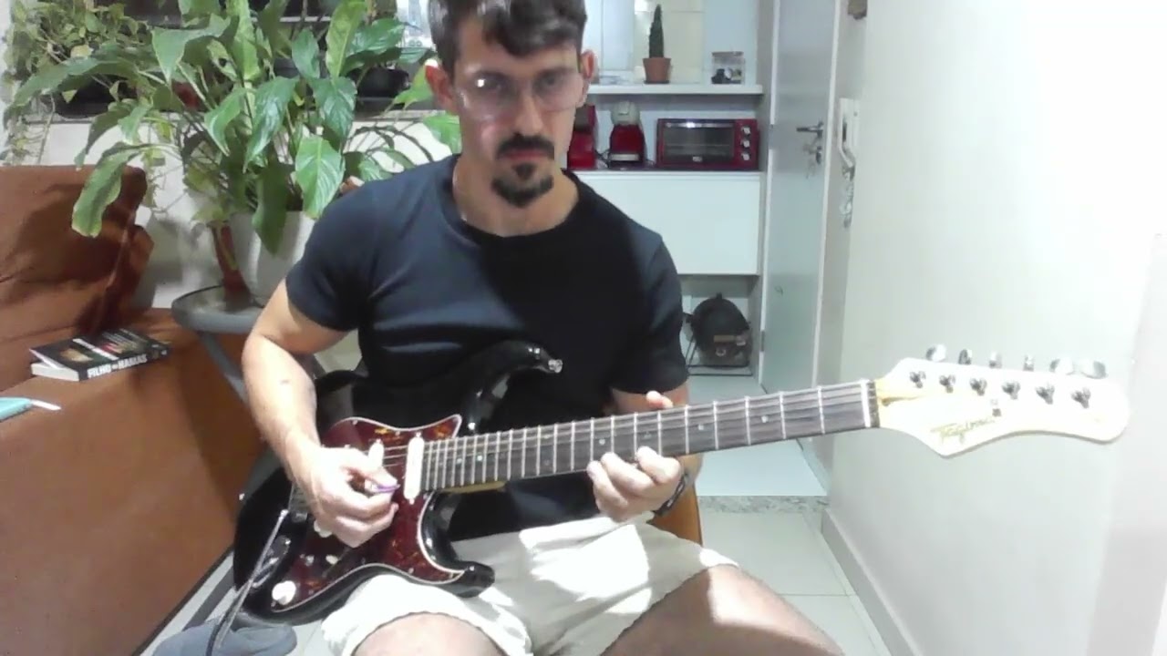 IMPROVISAÇÃO DE GUITARRA COM BACKING TRACK EM BM