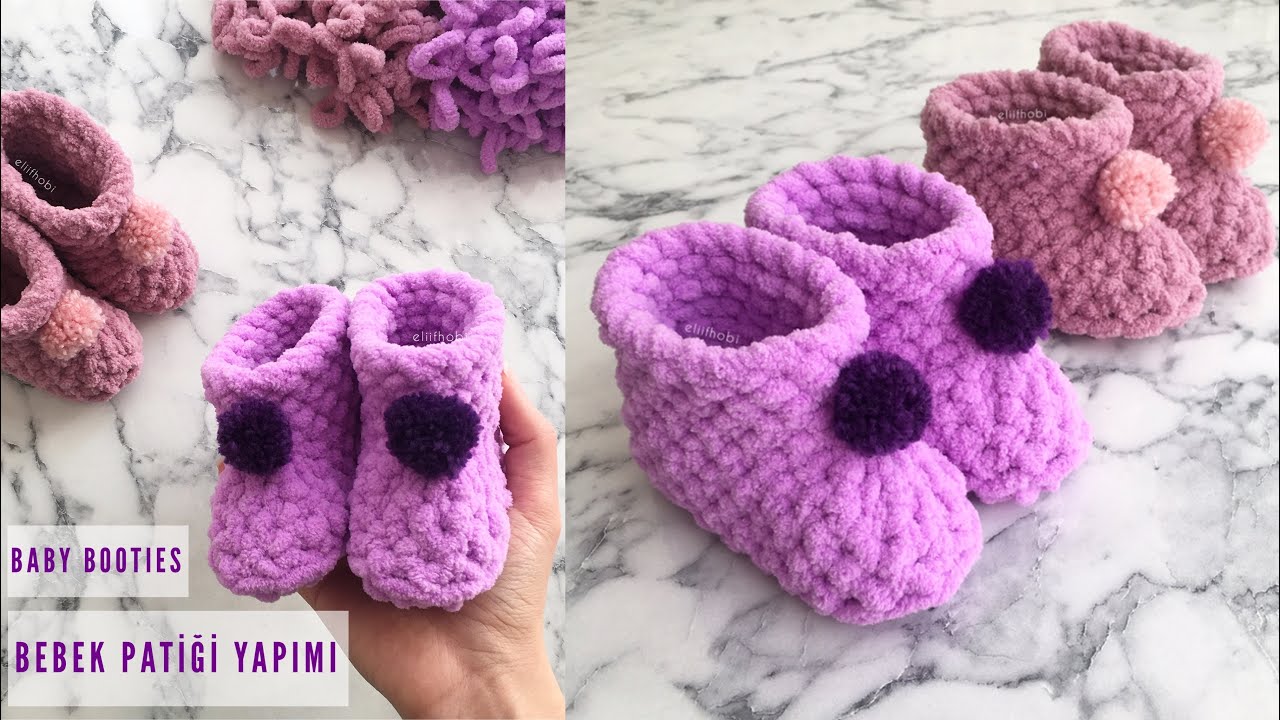 Birlikte “Bebek Patiği” Örelim | Alize Puffy Fine ile Bebek Patiği Yapımı | Crochet “Baby Booties”