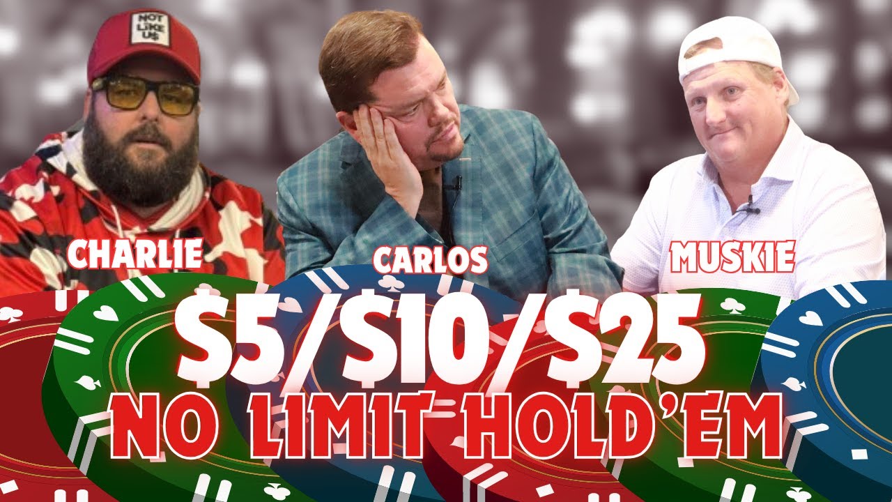 LIVE POKER | $5/$10/$25 No Limit Hold'em Cash Game | TCHLIVE Dallas