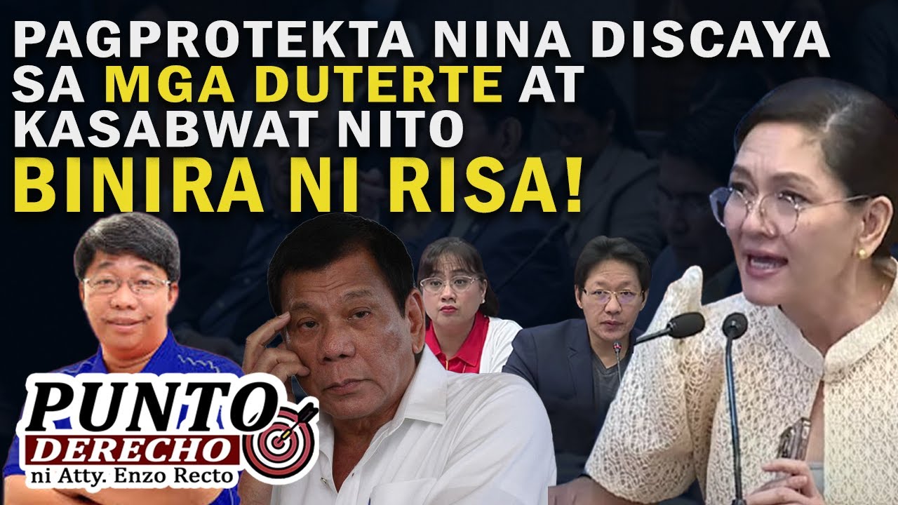 PAGPROTEKTA NINA DISCAYA SA MGA DUTERTE AT KASABWAT NITO, BINIRA NI RISA!