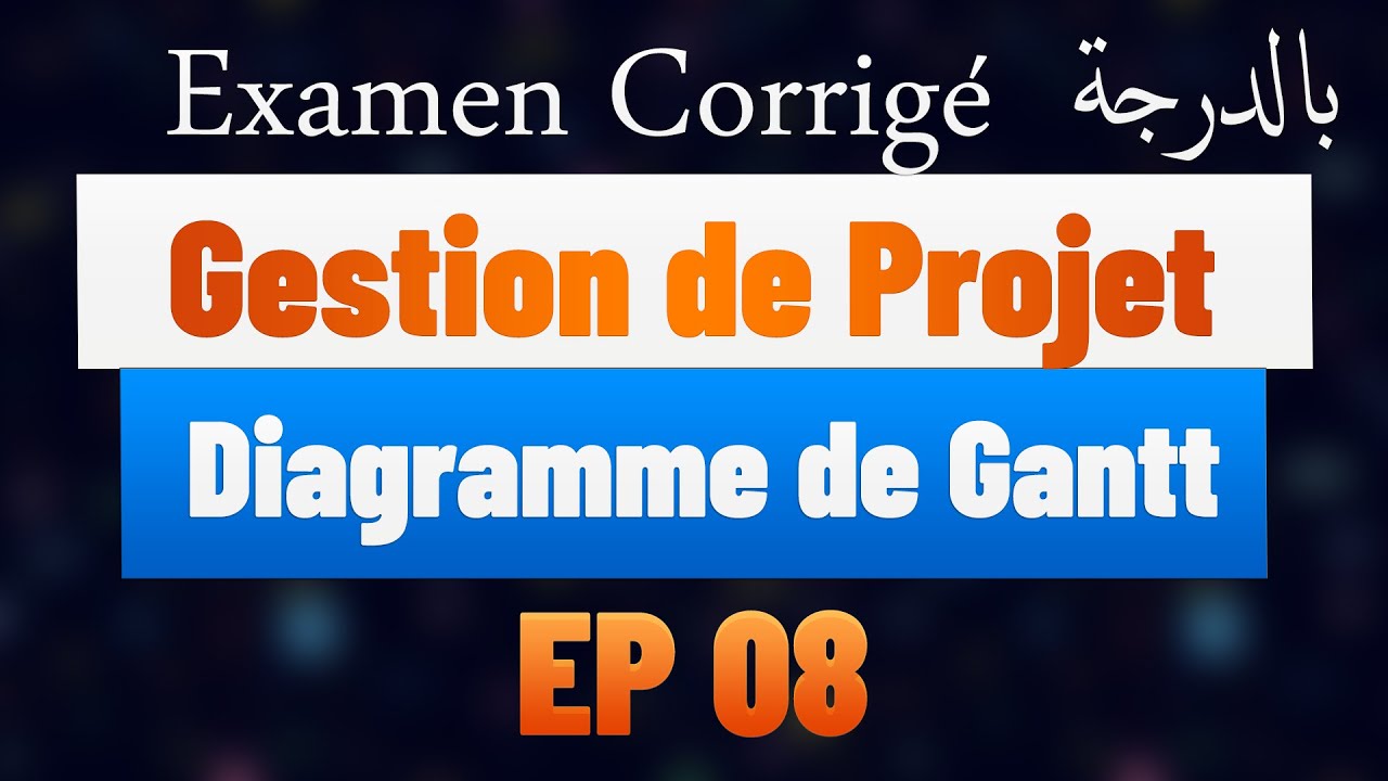 EP 08 Gestion de Projet : Diagramme de Gantt : le guide complet pour vos projets